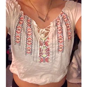 Multi-detailed American Eagle bunch top